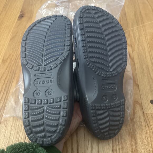 NEW Crocs Baya Clog Sandal for Unisex Adult, Graphite Mens Sz 10 or Womens Sz 12 main image 5